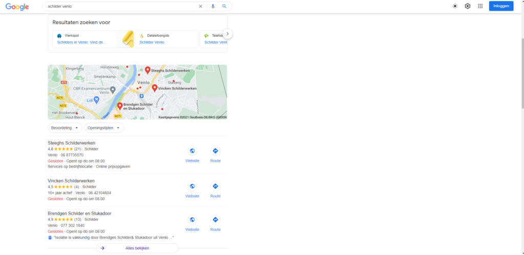 Google Mijn Bedrijf aanpassen review